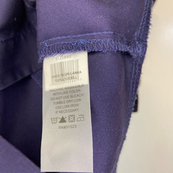 Vince Camuto Navy Blue Button Down Sleeveless Dress V-Neck - Picture 6 of 6